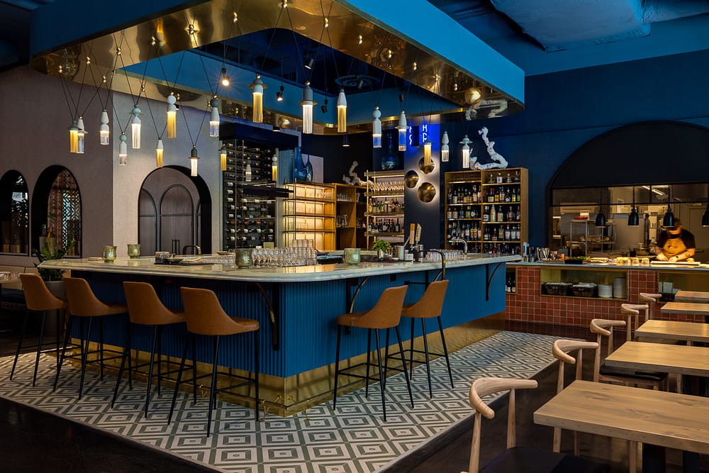 Mediterranean Hospitality Restaurant Interior