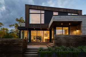 Residential Architecture Exterior at Dusk